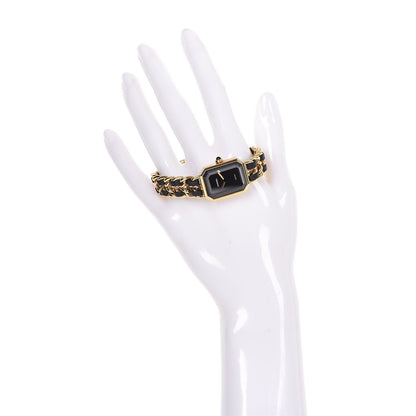 Chanel Stainless Steel Lambskin 20mm Chain Premiere Quartz Watch Gold L 2 of 9