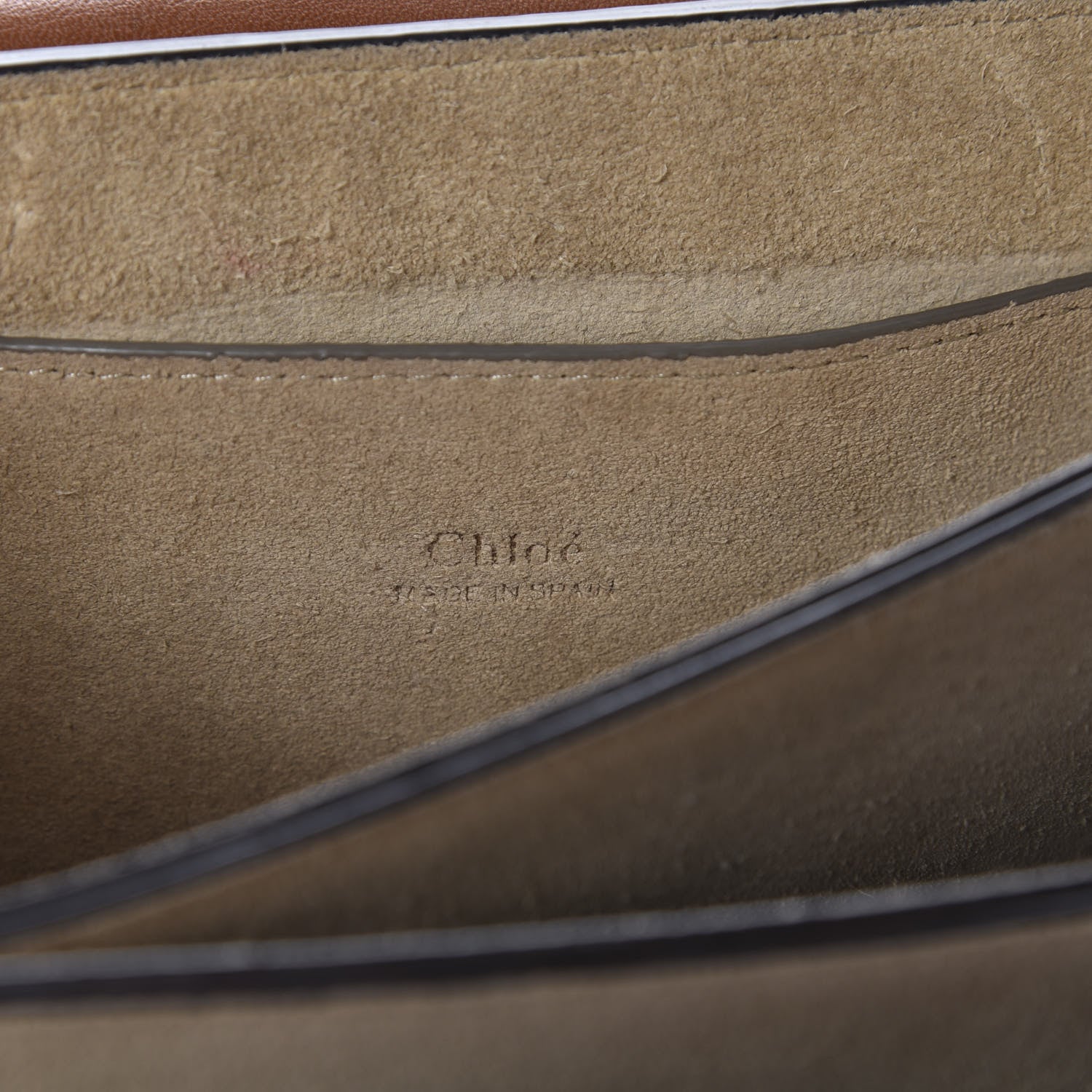 Chloe Suede Calfskin Small Faye Shoulder Bag Tobacco 8 of 11