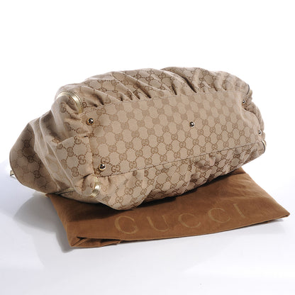 Gucci Monogram D Gold Large Tote Metallic Gold 4 of 8