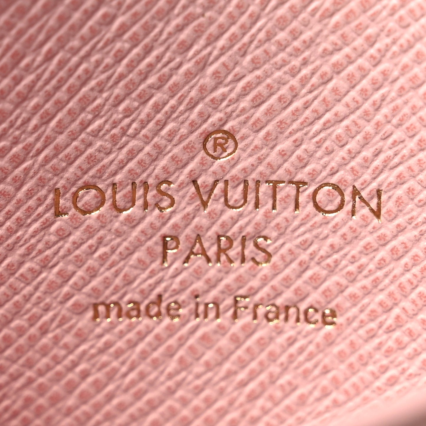 Monogram LV Charms Card Holder Rose Ballerine