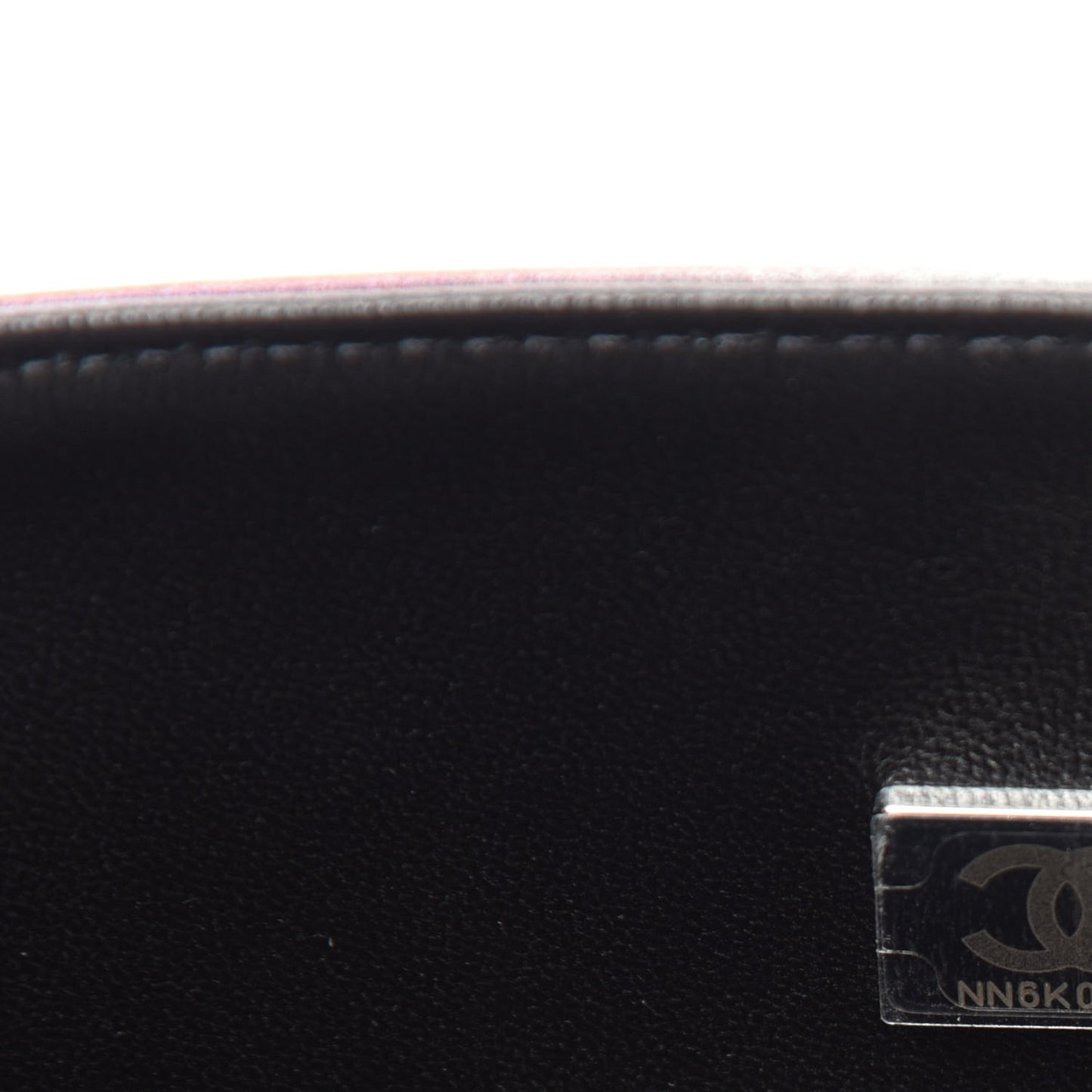 Calfskin Quilted Ombre Medium Double Flap Black