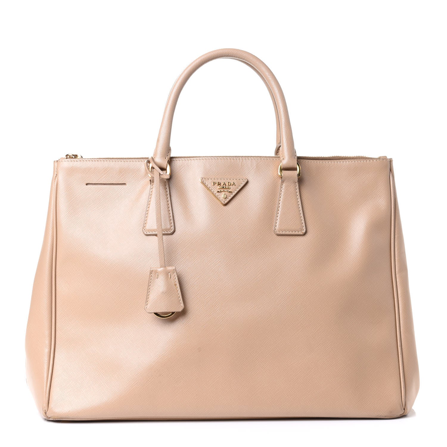 Prada Saffiano Large Galleria Double Zip Tote Sabbia 1 of 9