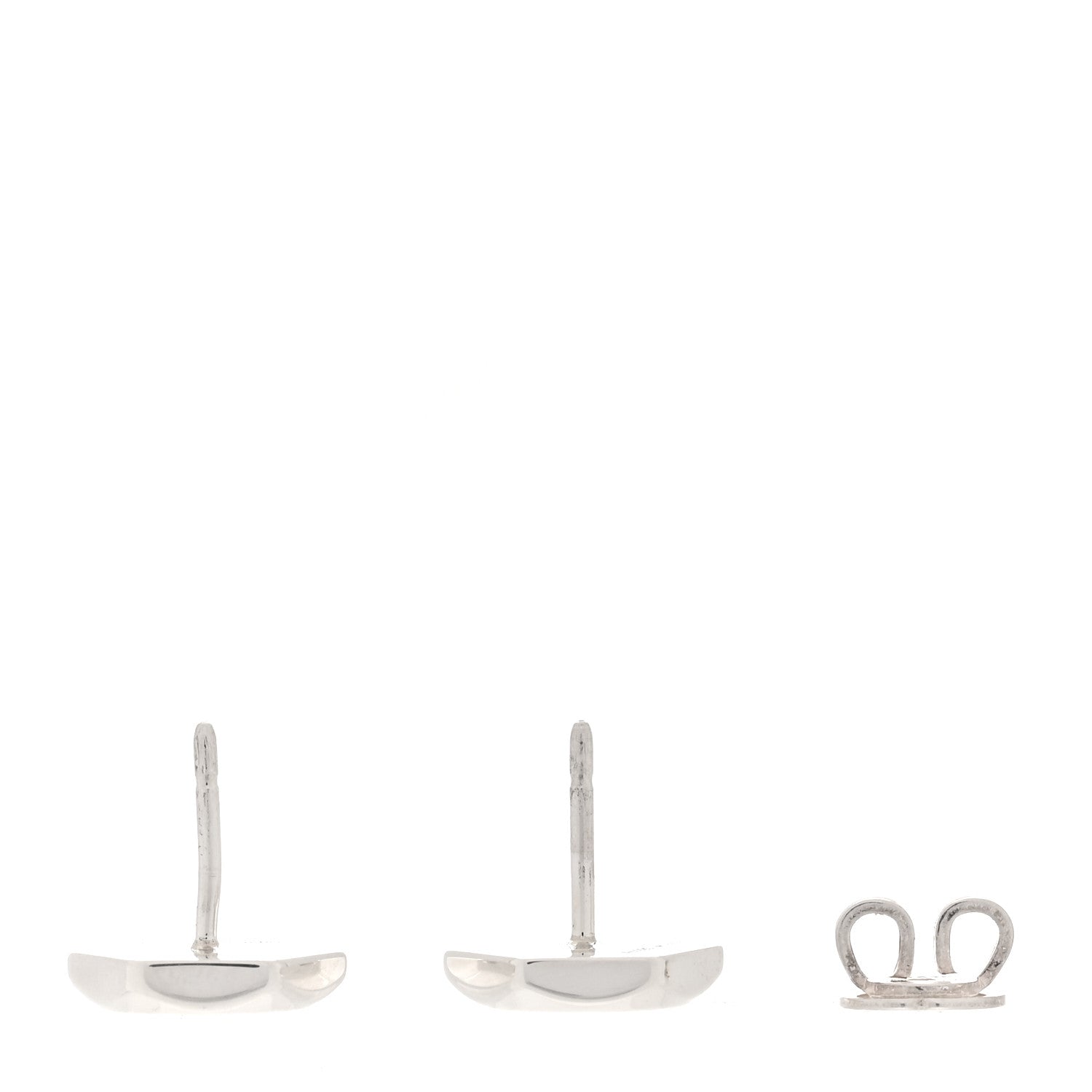 Gucci Sterling Silver Logo Trademark Earrings 3 of 4