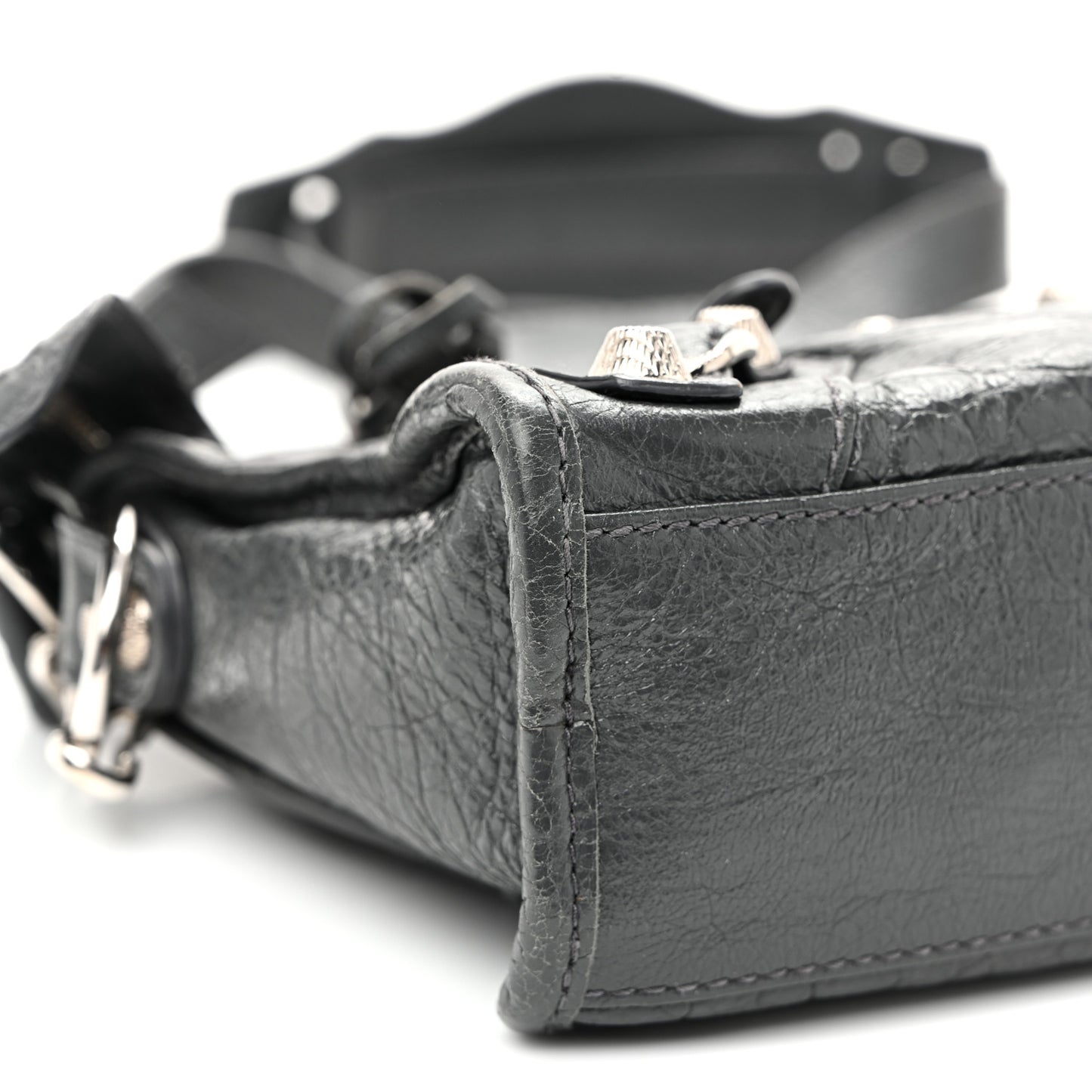 Agneau Giant 12 Silver Hardware Mini City Gris Fossile