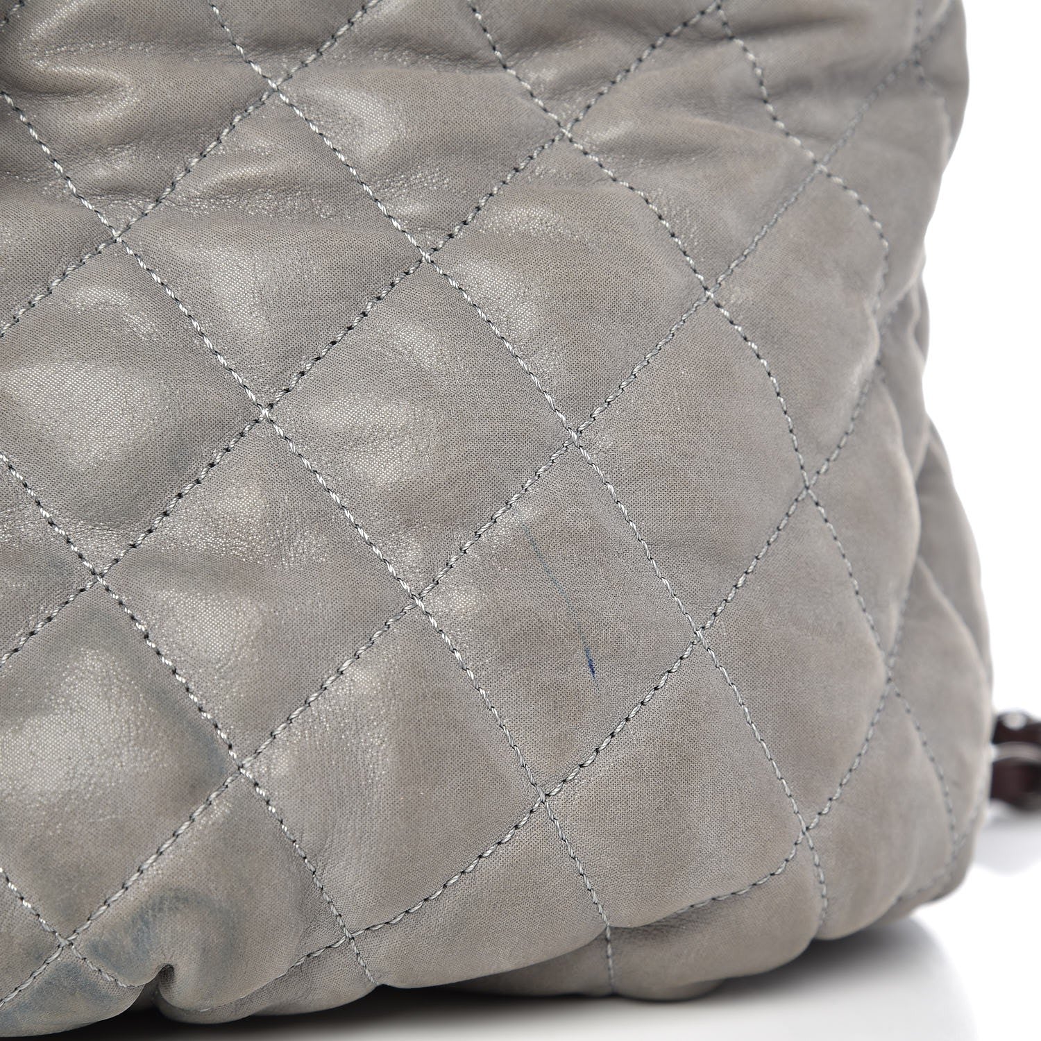 Chanel Iridescent Calfskin Quilted Small In The Mix Tote Grey 12 of 13