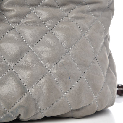 Chanel Iridescent Calfskin Quilted Small In The Mix Tote Grey 12 of 13