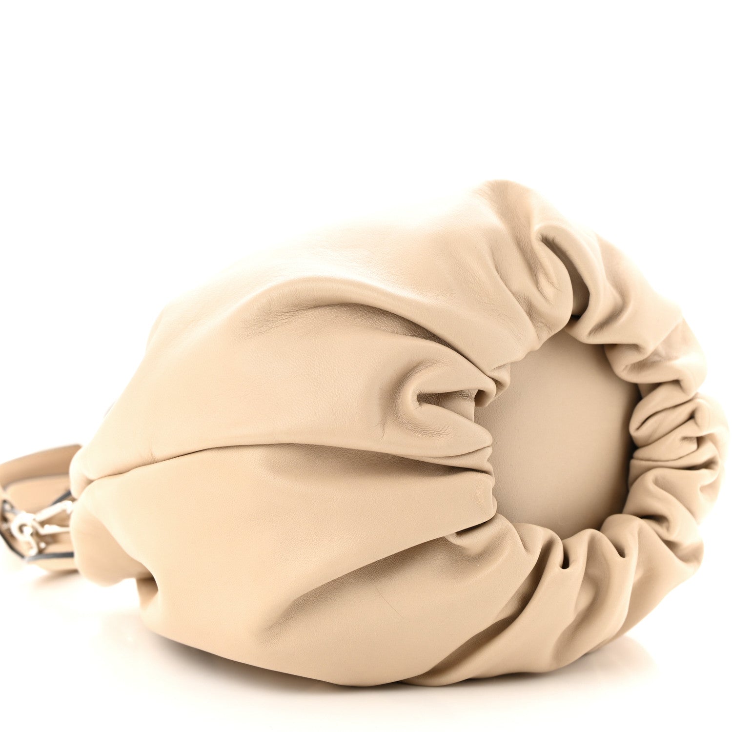 Loewe Gathered Lambskin Small Bounce Bag Beige 9 of 11