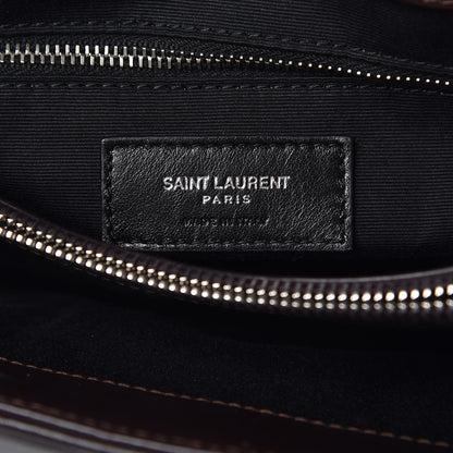 Saint Laurent Calfskin Y Quilted Monogram Medium Loulou Chain Satchel Amaranto 7 of 8