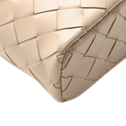 Bottega Veneta Calfskin Intrecciato Bang Bang Vanity Case Ecru 8 of 9
