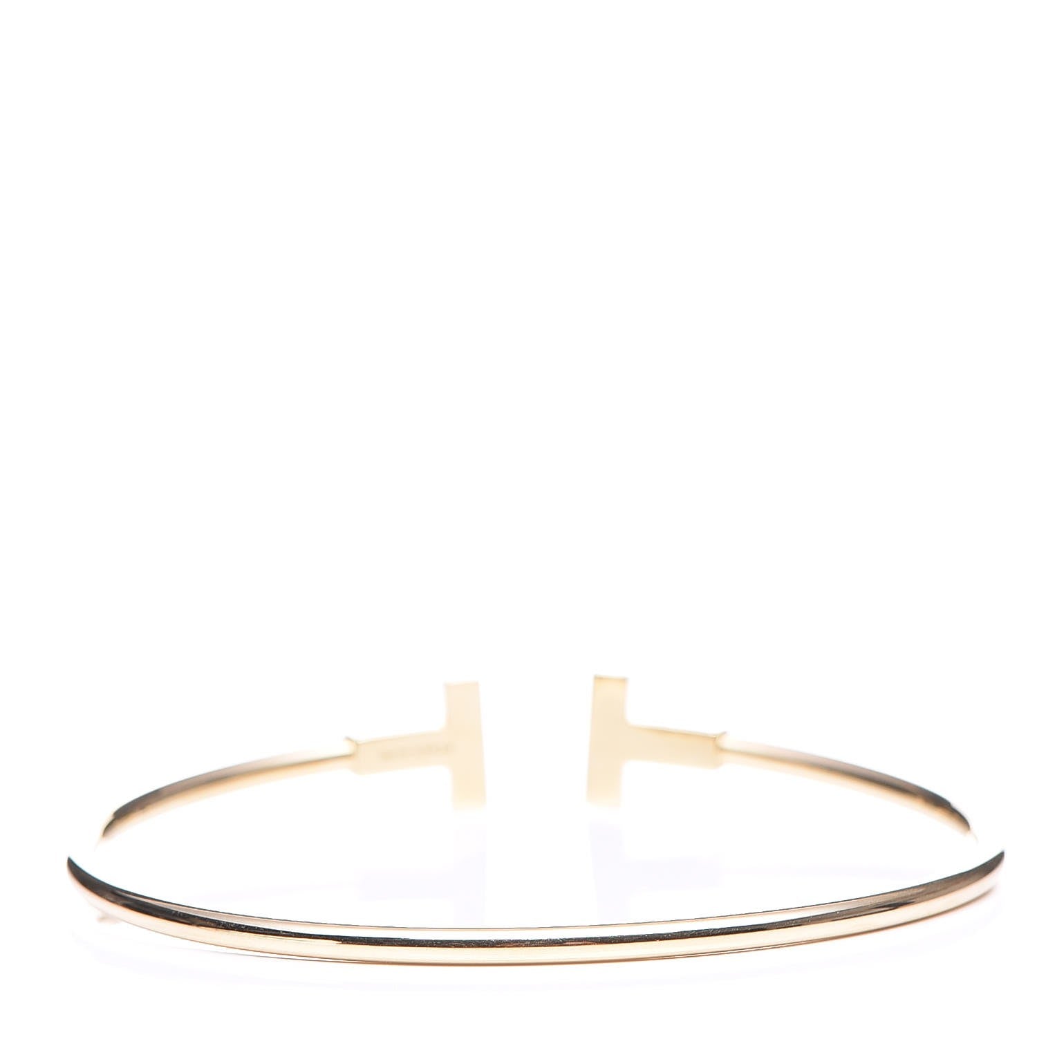 Tiffany 18K Yellow Gold T Wire Bracelet 9 of 11