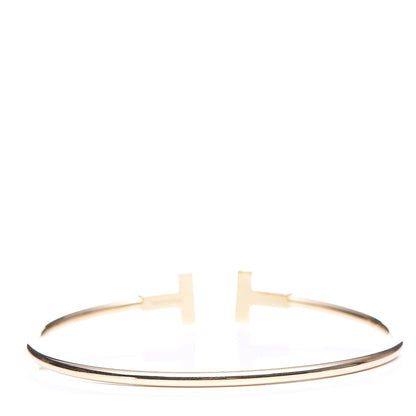 Tiffany 18K Yellow Gold T Wire Bracelet 9 of 11