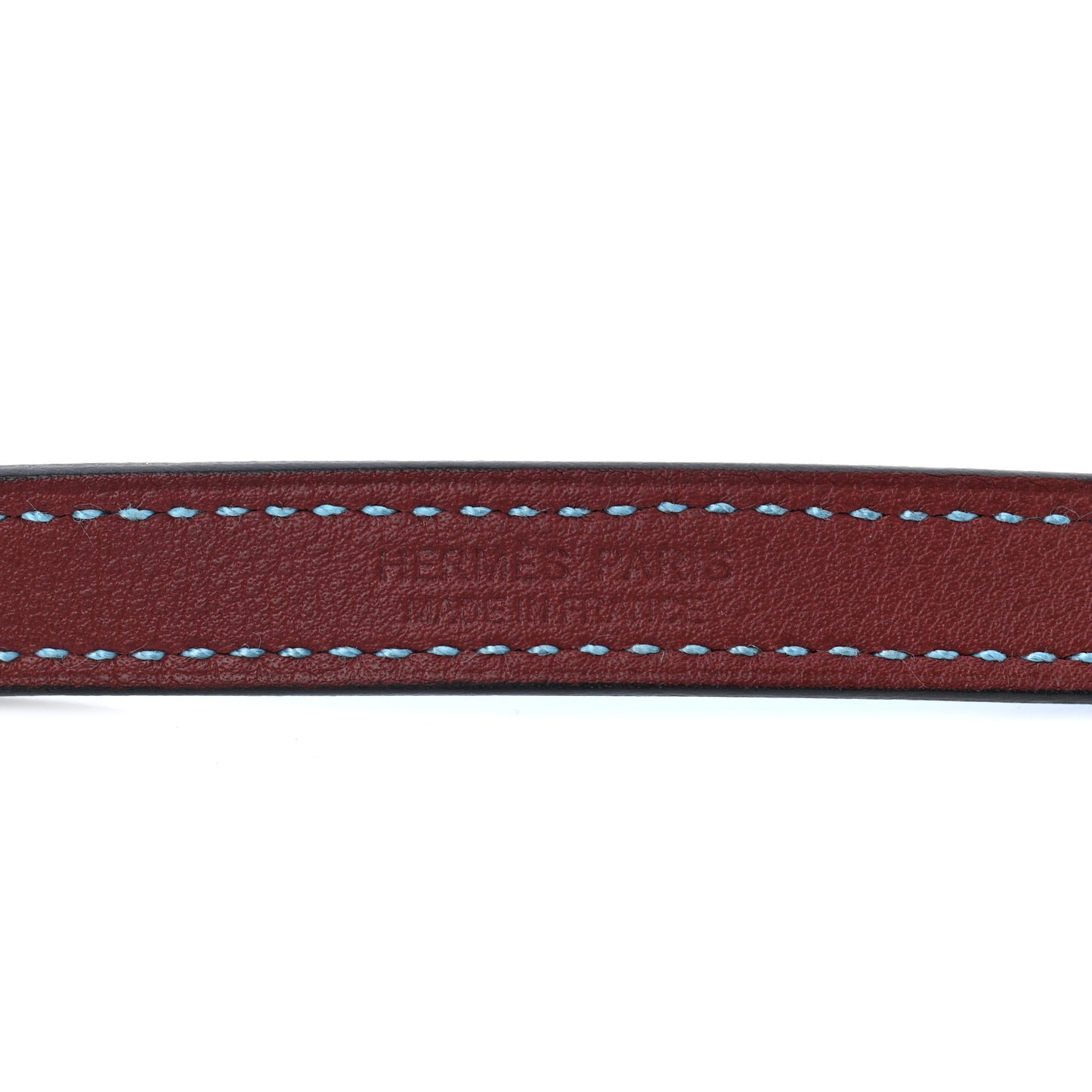 Swift Colorblock Kelly Double Tour Bracelet T3 Bleu Du Nord Rouge H