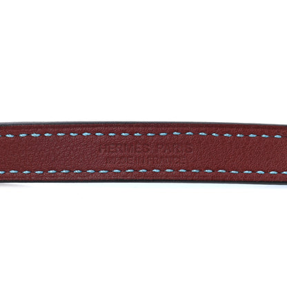 Hermes Swift Colorblock Kelly Double Tour Bracelet T3 Bleu Du Nord Rouge H 4 of 6