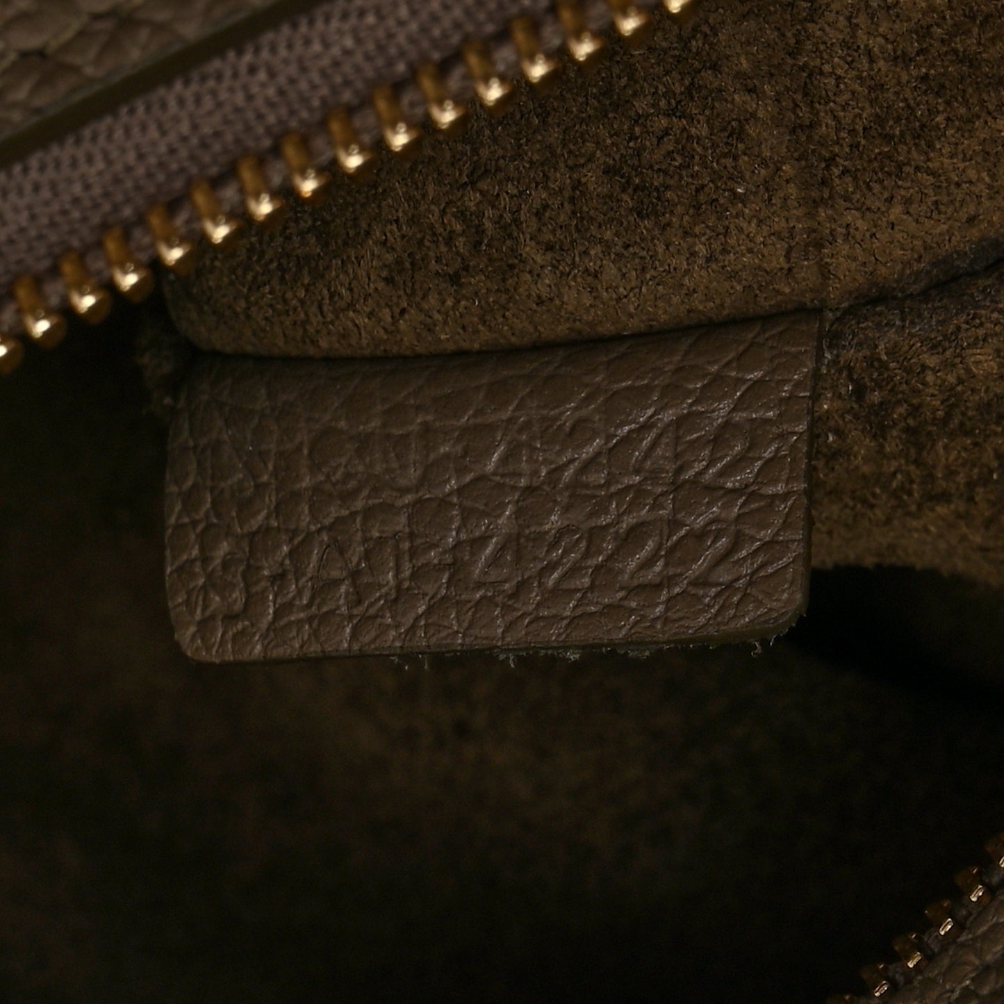 Soft Grained Calfskin Medium Belt Cabas Phantom Taupe