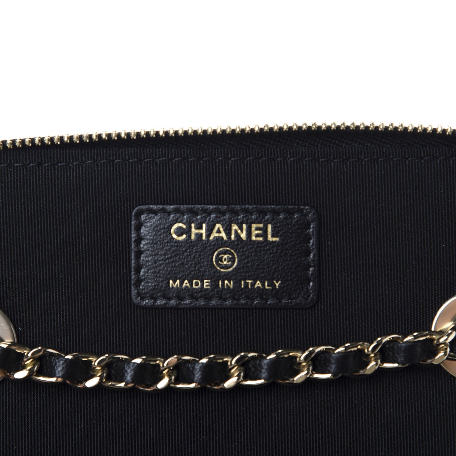 Chanel Lambskin Quilted Trendy Small Vanity Case With Chain Black 8 of 12