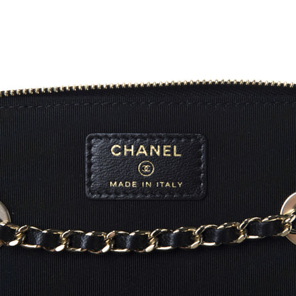 Chanel Lambskin Quilted Trendy Small Vanity Case With Chain Black 8 of 12