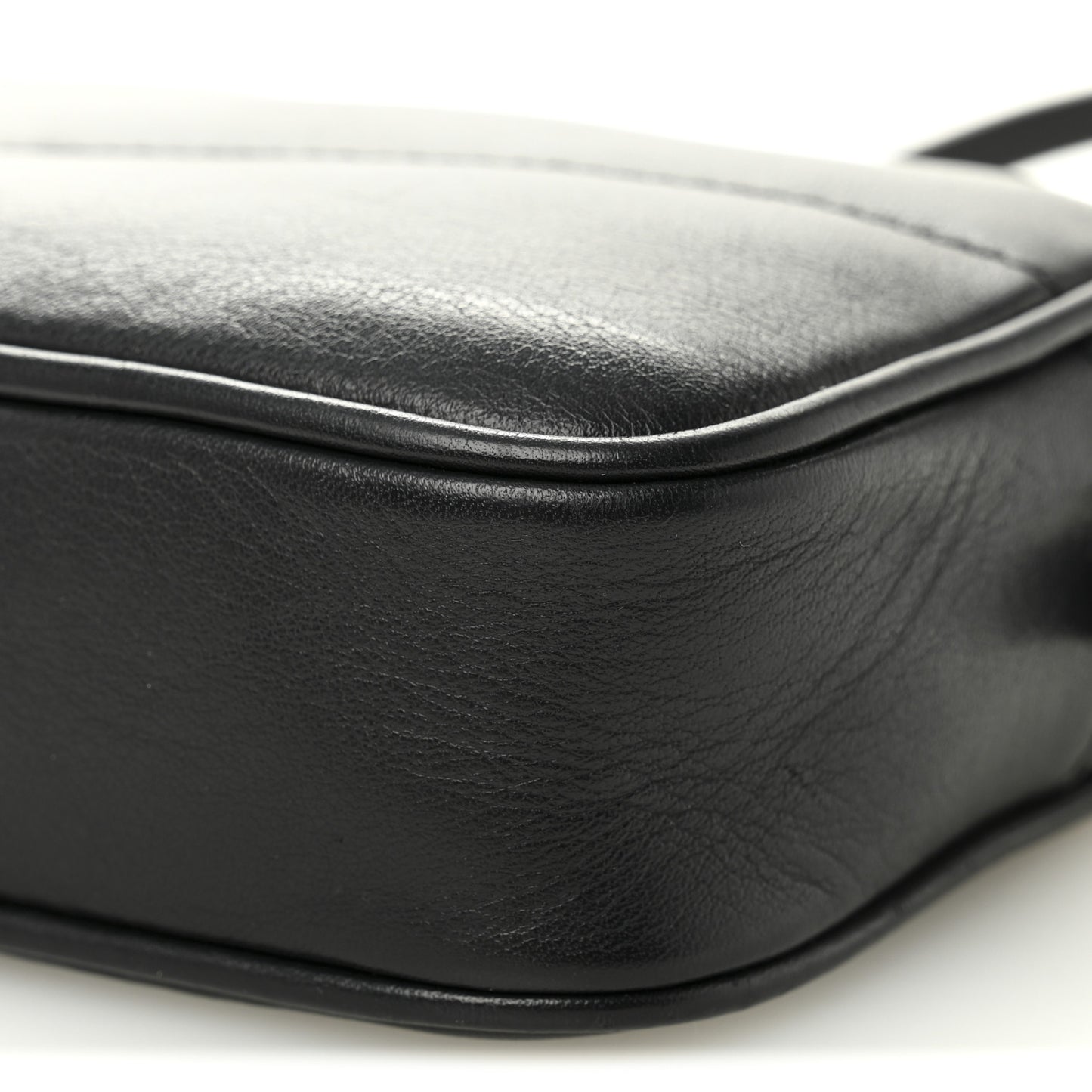 Calfskin Uniform Belt Pouch 85 Black