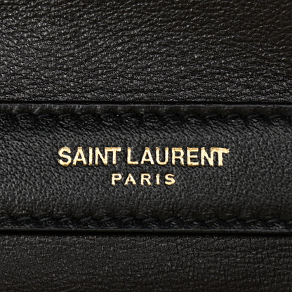 Saint Laurent Lamskin Chrissie Chain Shoulder Bag Black 6 of 11
