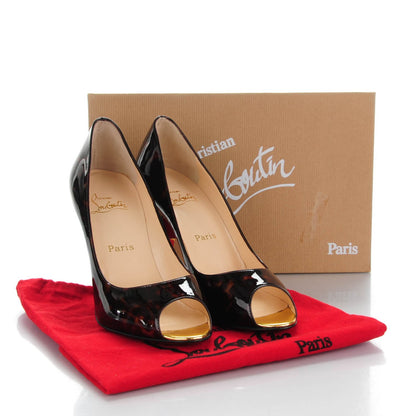 Christian Louboutin Patent Tartaruga Yoyospina 100 Pumps 41 Testa Di Moro 8 of 8