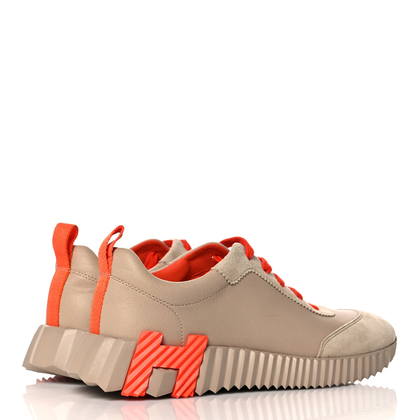 Goatskin Suede Goatskin Bouncing Sneakers 37.5 Beige Sarrasin