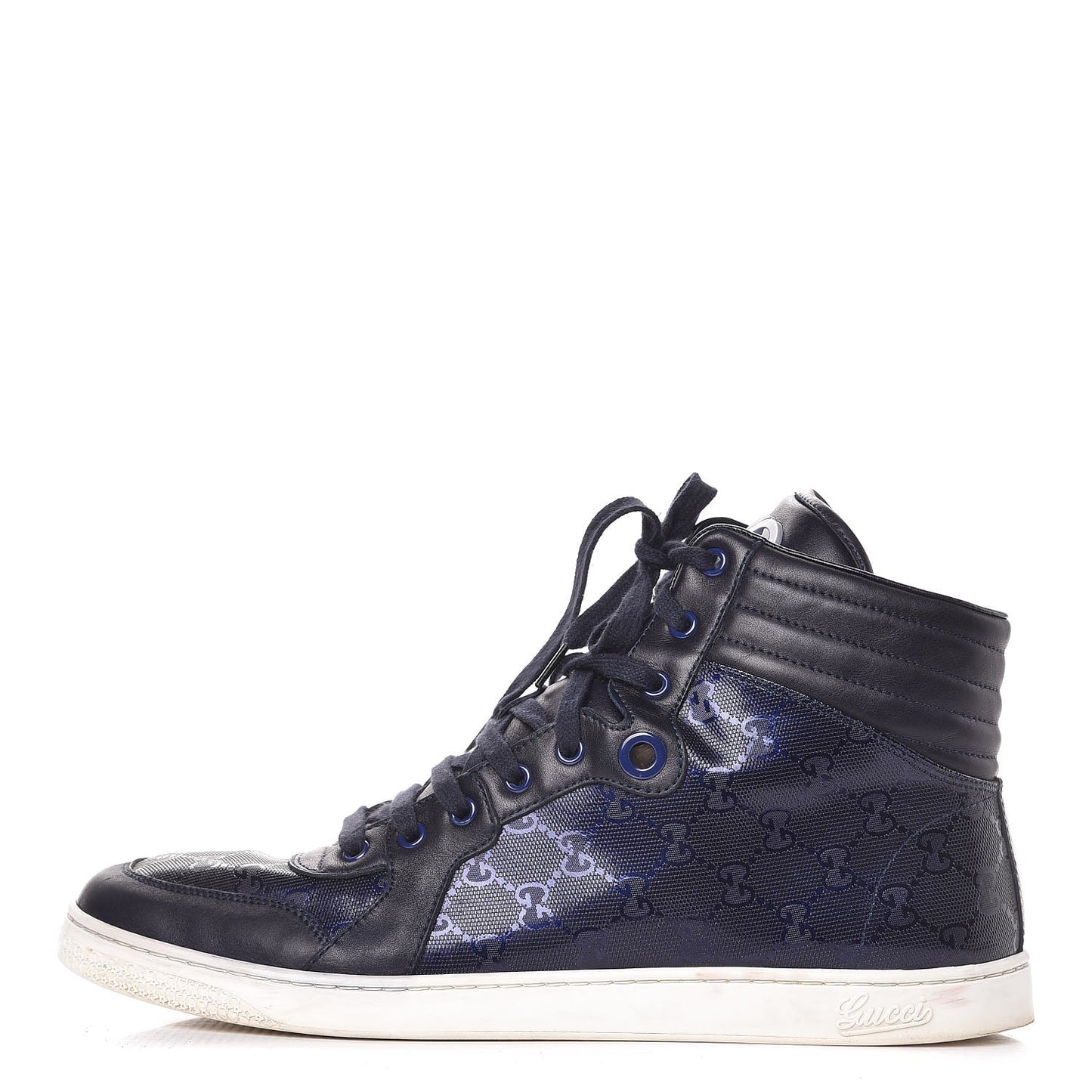 Imprime Monogram Mens Coda High Top Sneakers 11.5 Blue