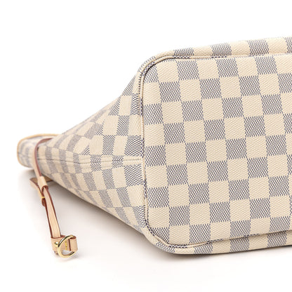 Louis Vuitton Damier Azur Neo Neverfull MM Rose Ballerine 9 of 10