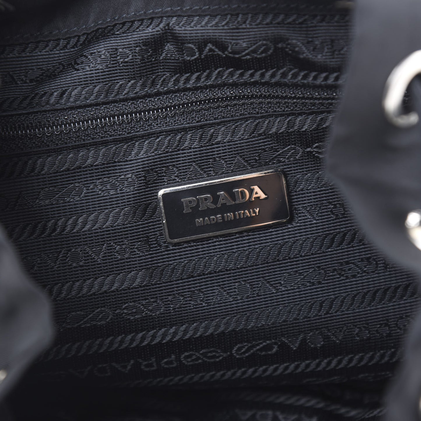 Nylon Vela Medium Backpack Black