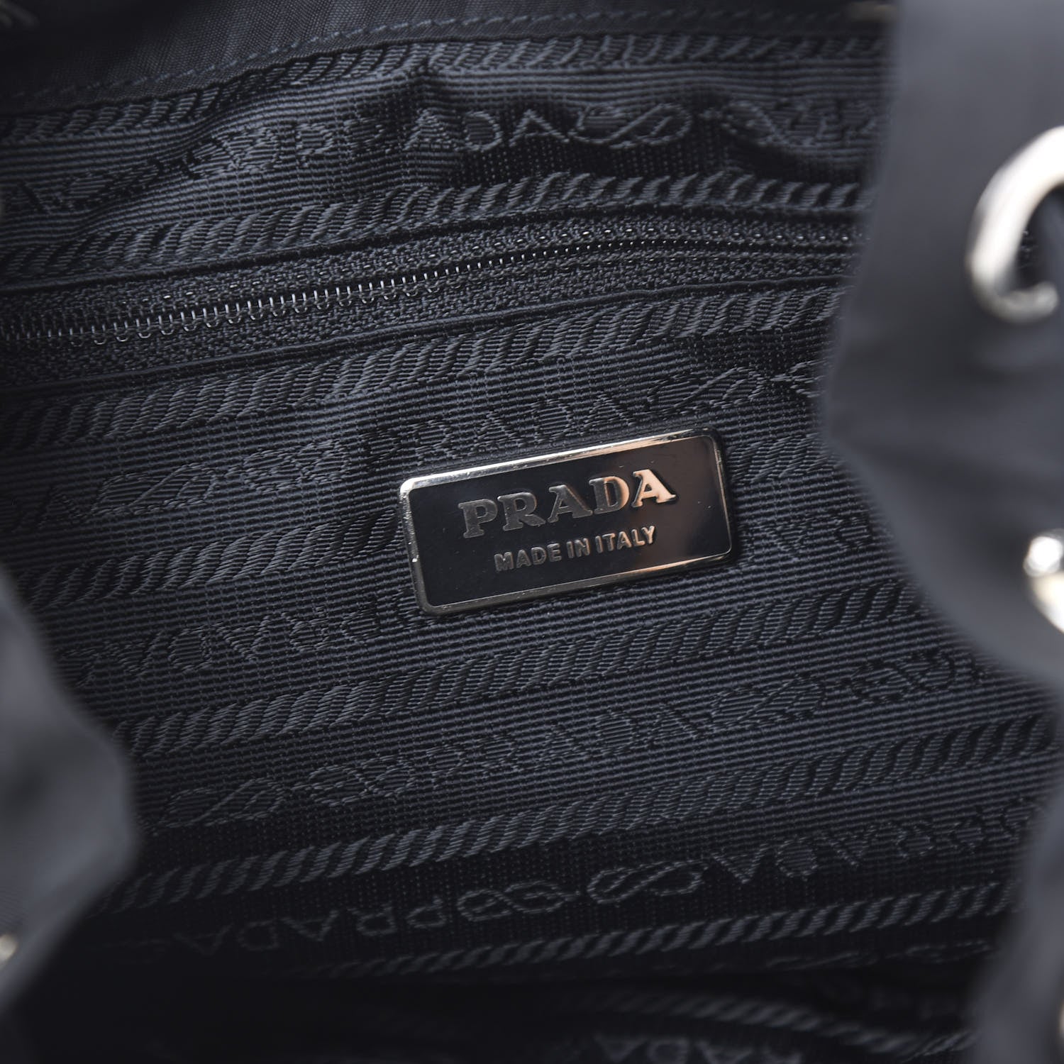 Prada Nylon Vela Medium Backpack Black 7 of 8