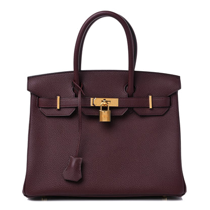 Hermes Togo BIRKIN 30 Bordeaux 1 of 10