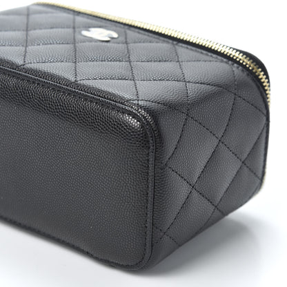 Chanel Caviar Quilted Small Vanity Case With Chain Black 6 of 10