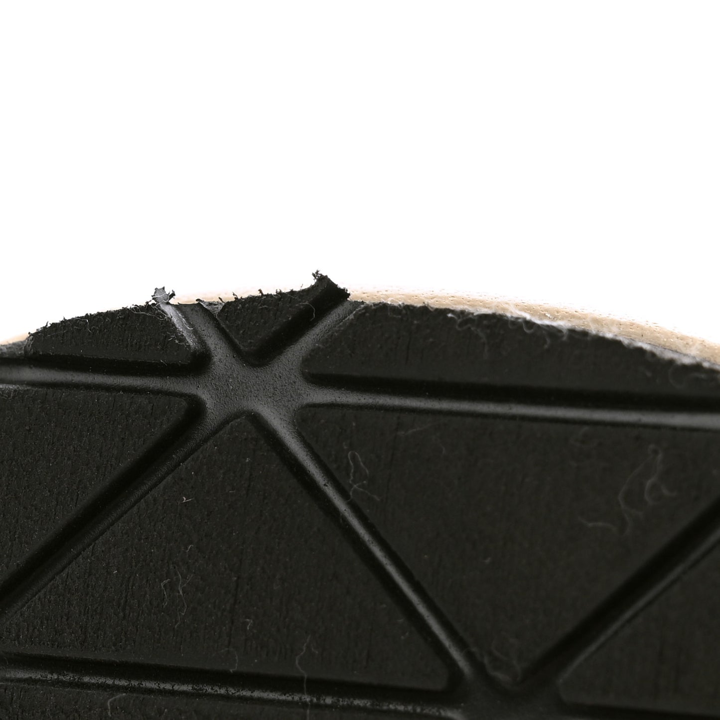 Nappa Quilted Padded Platform Slingback Sandals 38.5 Deserto