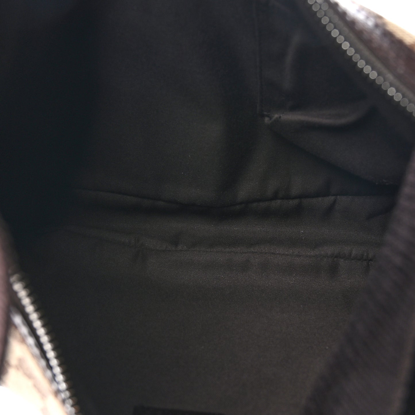 Monogram Web Medium Half Moon Hobo Dark Brown