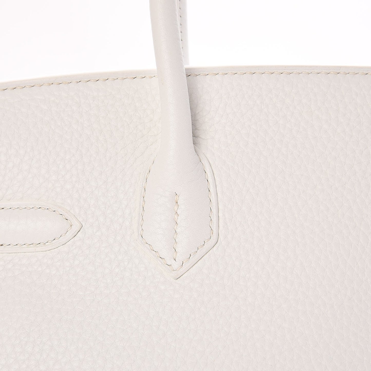Taurillon Clemence Birkin 30 White