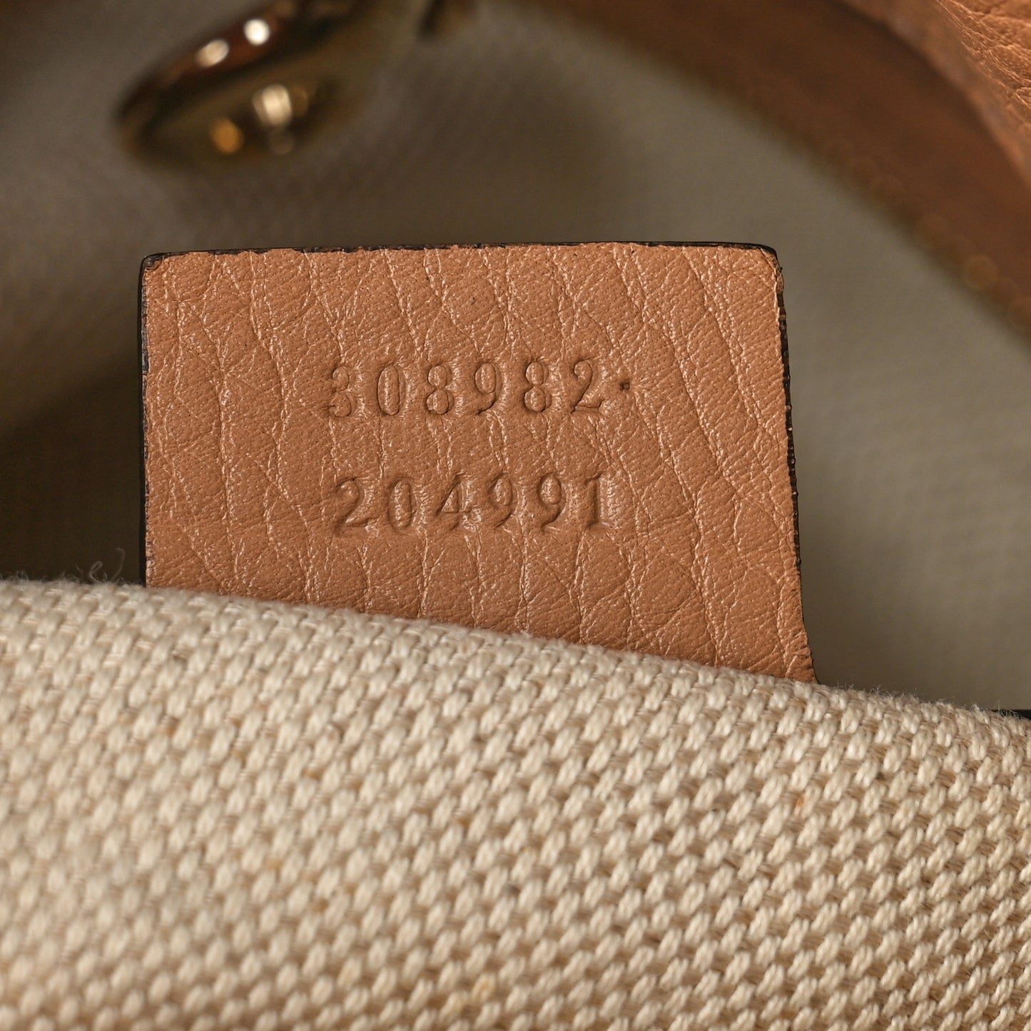 Pebbled Calfskin Medium Soho Chain Shoulder Bag Camelia