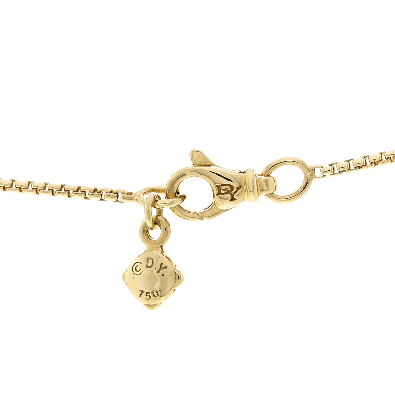David Yurman 18K Yellow Gold Diamond Renaissance Tassel Necklace 4 of 4