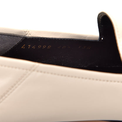 Gucci Lambskin Womens Brixton Horsebit Loafers 40.5 Mystic White 8 of 9