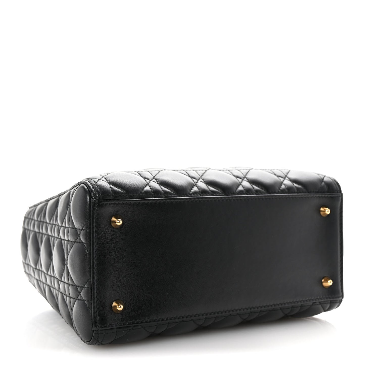 Lambskin Cannage Medium Lady Dior Black