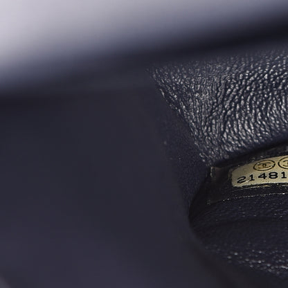 Chanel Caviar Quilted Jumbo Double Flap Navy Blue 6 of 9