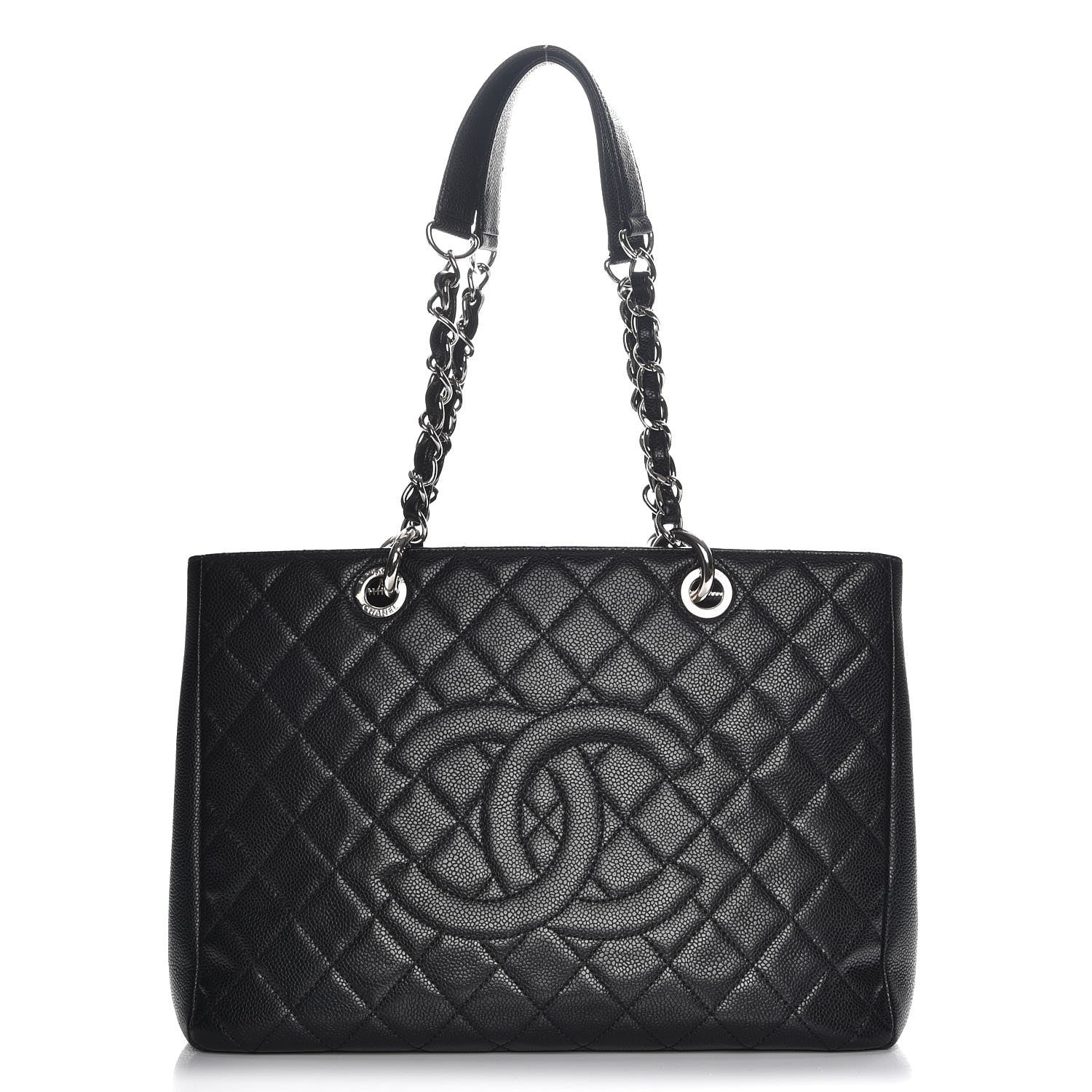 Chanel Caviar Quilted Grand Shopping Tote GST Black 1 of 7