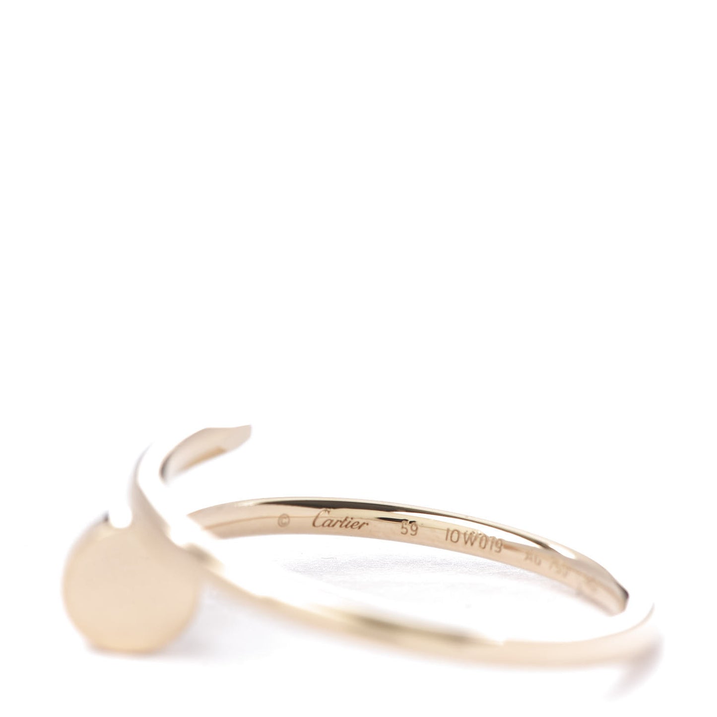 18K Yellow Gold Small Juste Un Clou Ring 59 8.75