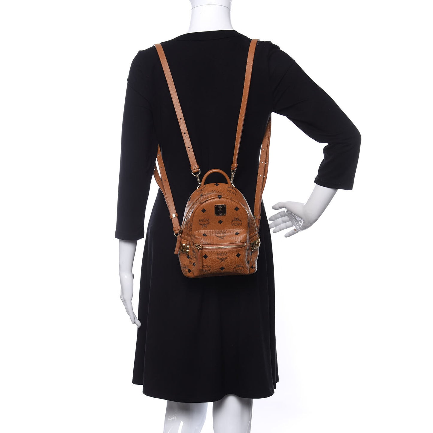 Visetos Side Stud X-Mini Stark Backpack Cognac