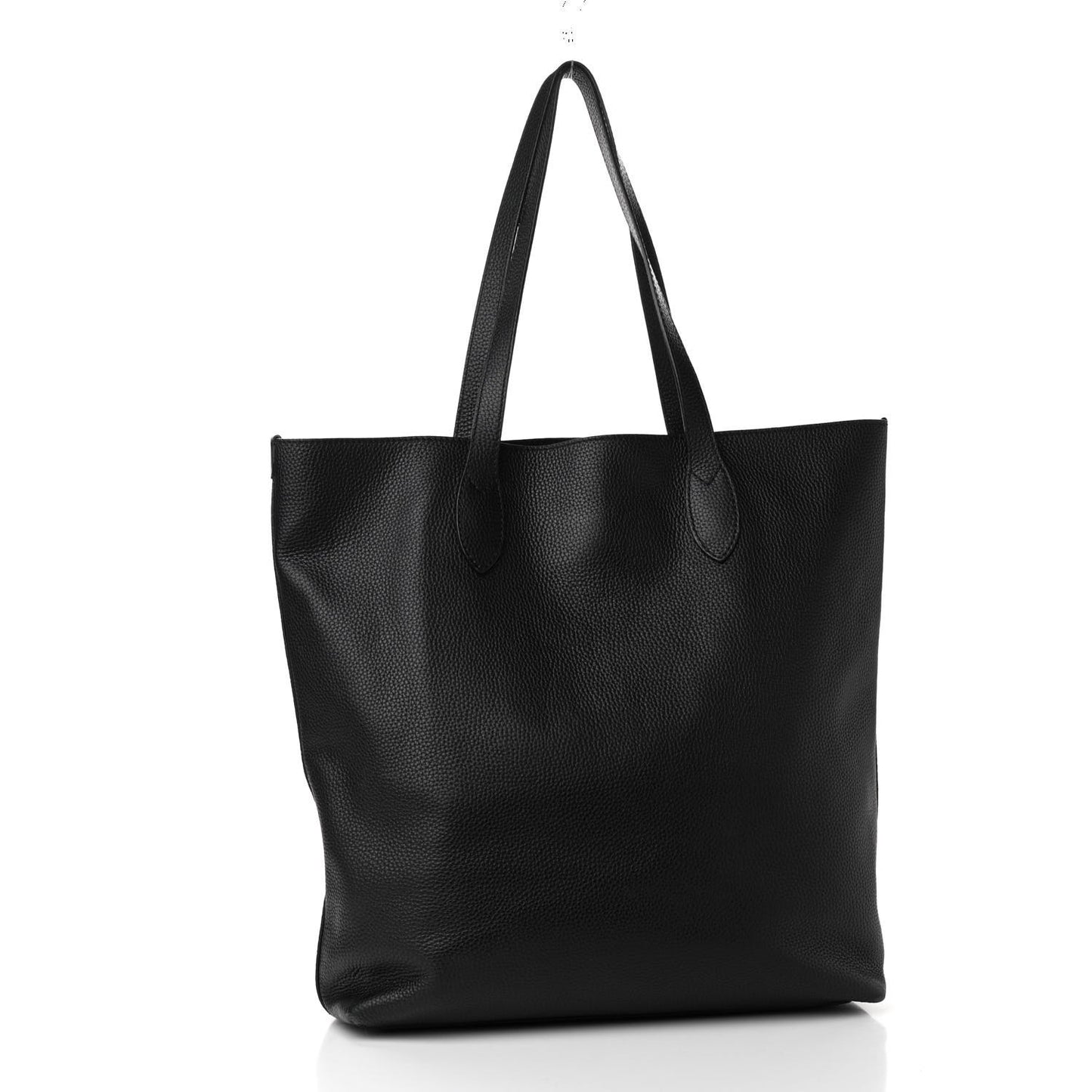 Grainy Calfskin Remington Tote Black