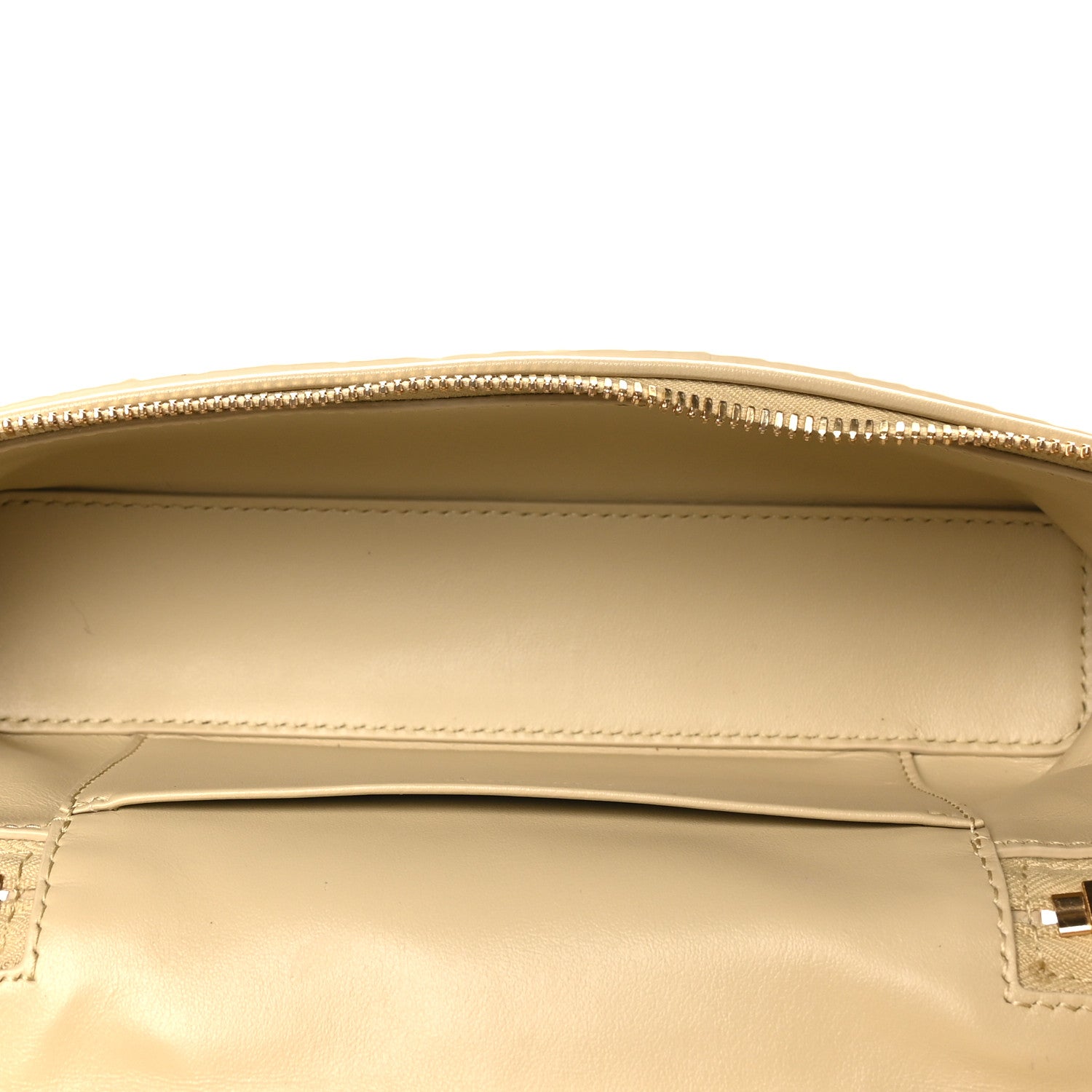 Bottega Veneta Calfskin Intrecciato Bang Bang Vanity Case Ecru
