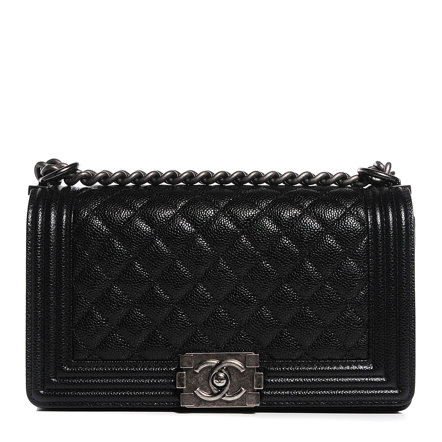 Chanel Caviar Quilted Medium Boy Flap Black 1 of 7