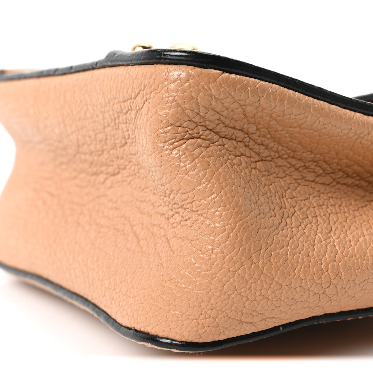 Goatskin Mini Elsie Shoulder Bag Beige