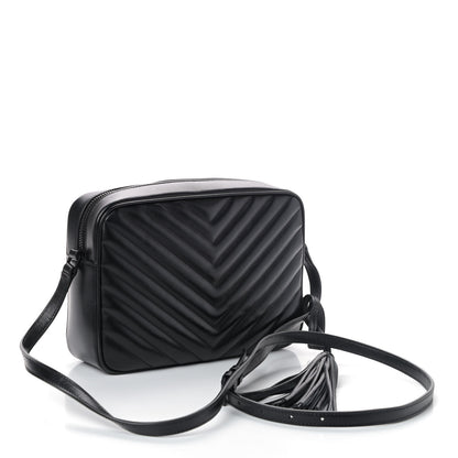 Saint Laurent Calfskin Matelasse Monogram Lou Camera Bag Black 2 of 4