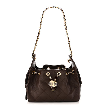Chanel Caviar Quilted Mini Chanel 25 Handbag Brown 1 of 11