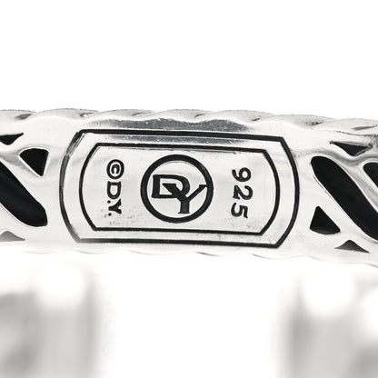 David Yurman Sterling Silver 10mm Sculpted Cable Cuff Bracelet 4 of 4