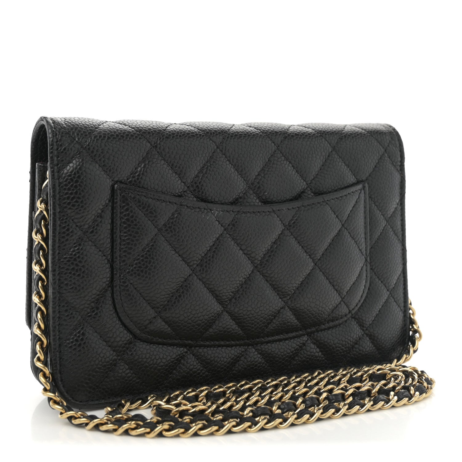 Chanel Caviar Quilted Wallet on Chain WOC Black 3 of 11
