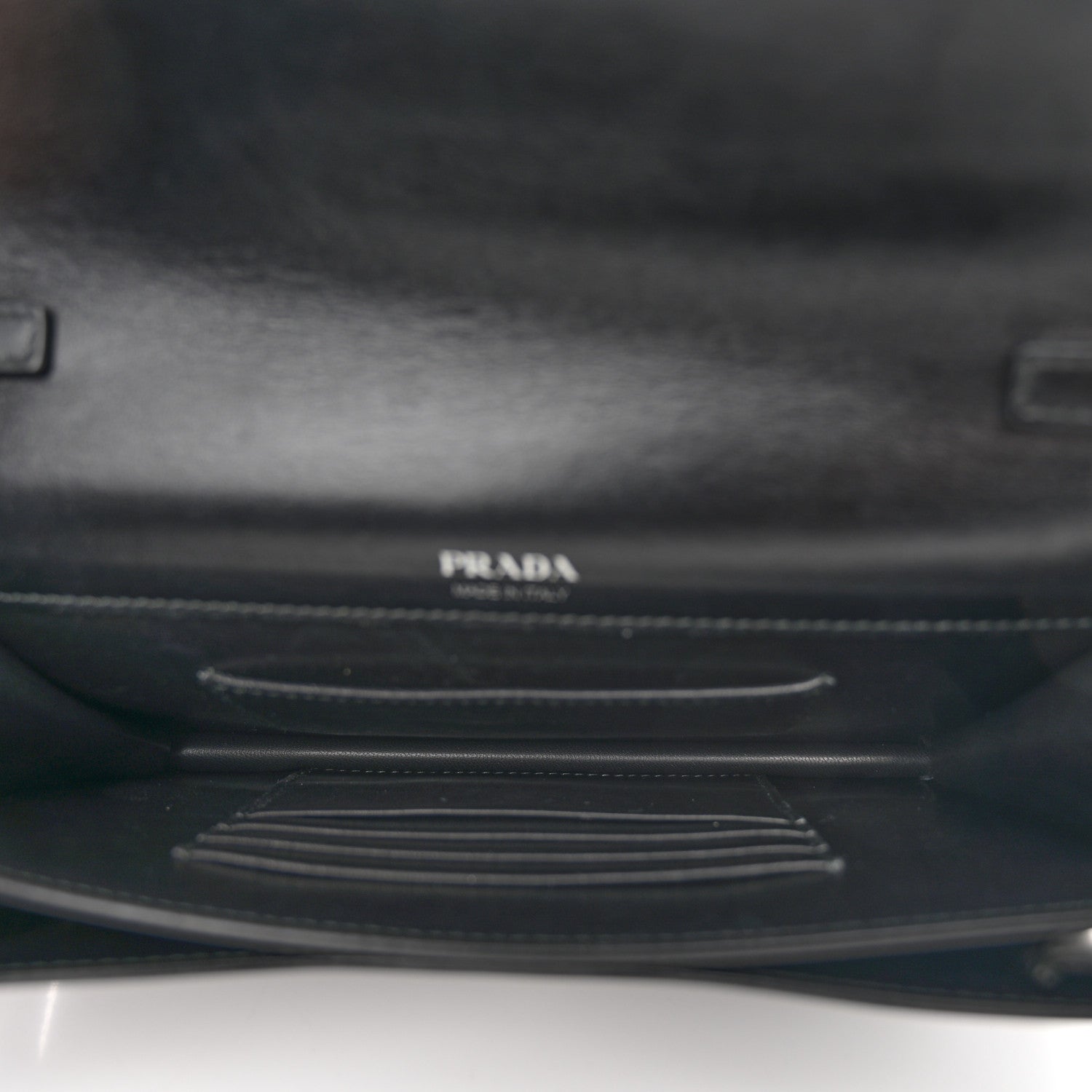 Prada Saffiano City Calf Mini Envelope Bag Black 5 of 12